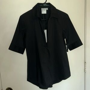 Finley Black Endora Half Zip Top